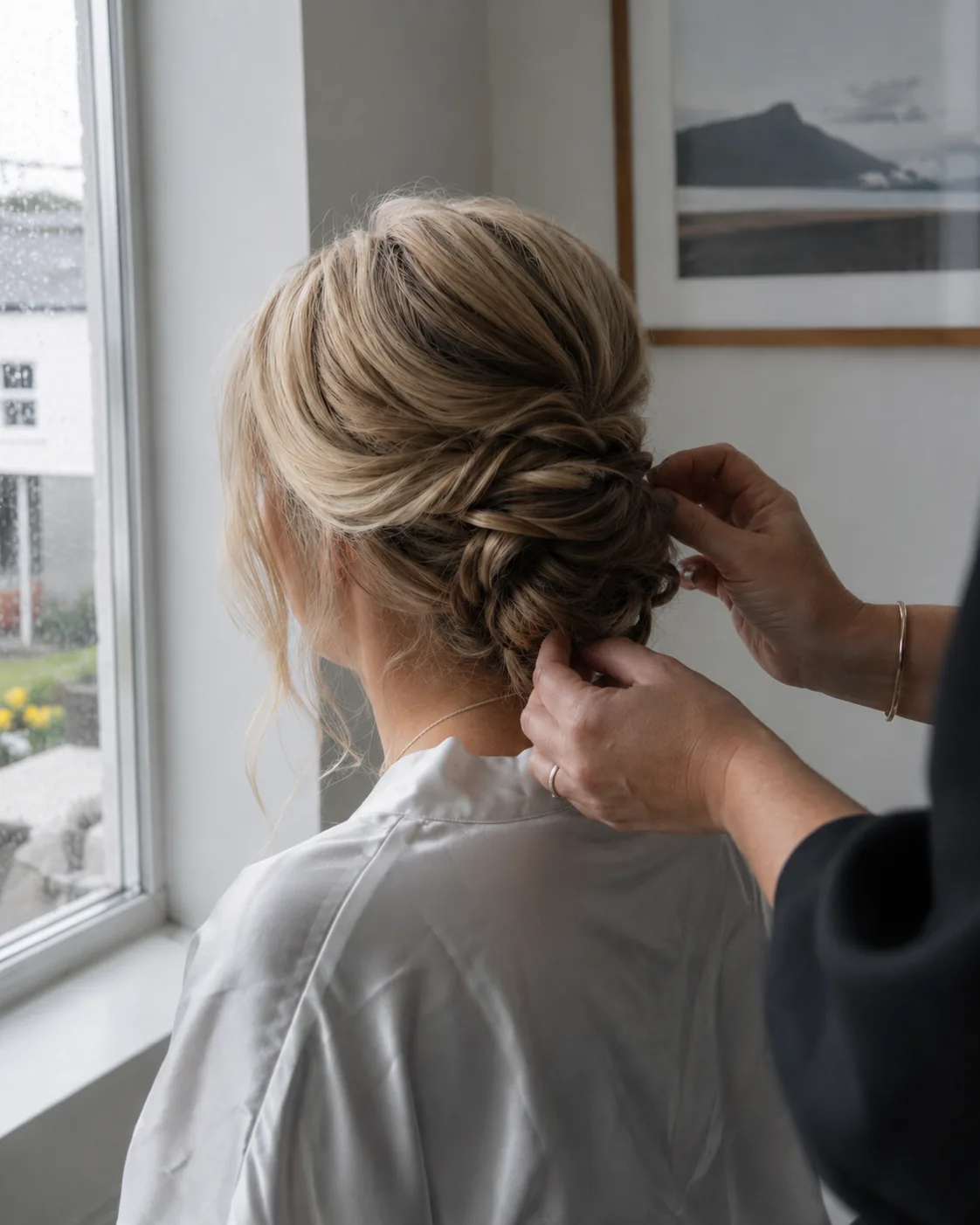 Bridal hair by The Loft Galway